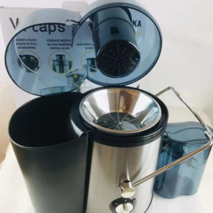 (Le jus sort d’un côté, les déchets de l’autre) Extracteur DoubleSortie 800W